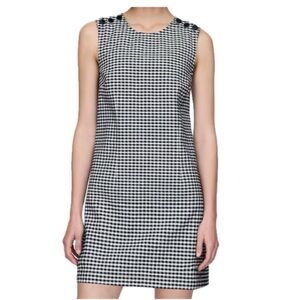 gap x doen dress dark blue gingham size 10 fits like a medium selling dress only